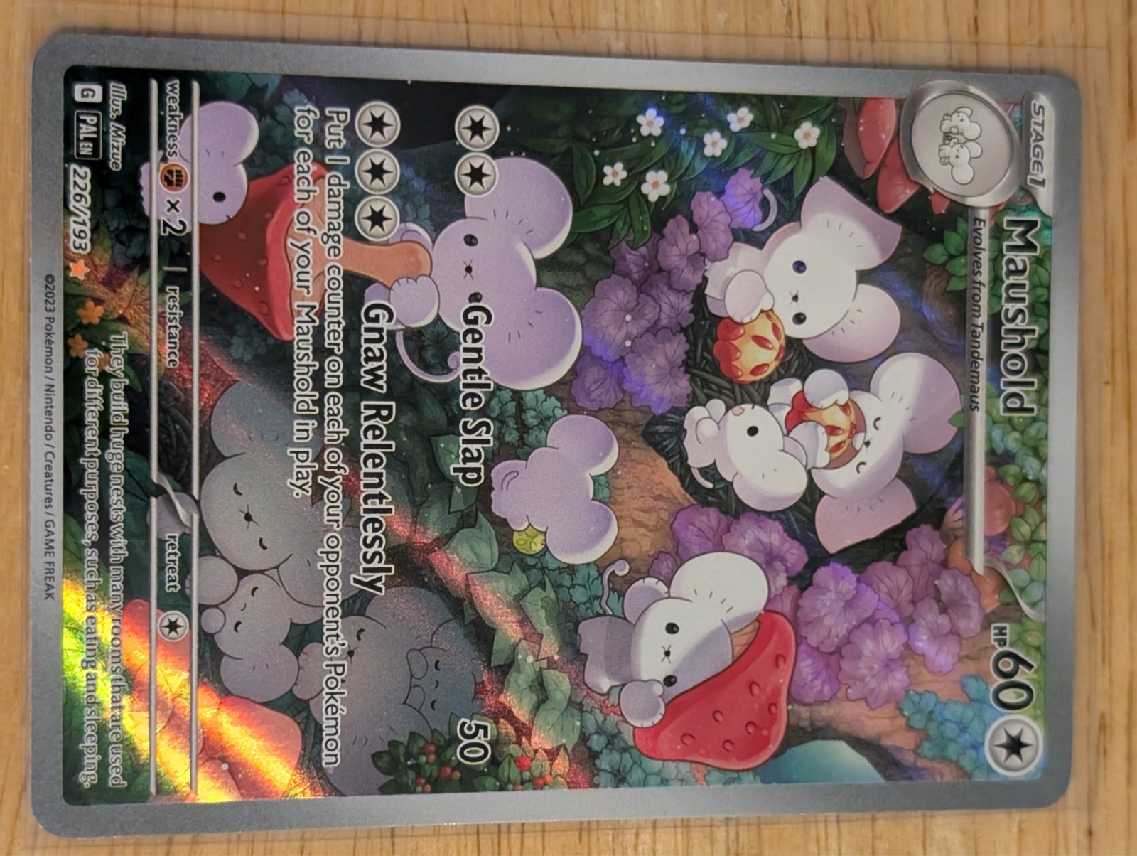 Maushold 226/193 Paldea Evolved Full Art Ultra Rare Holo Pokemon Card LP