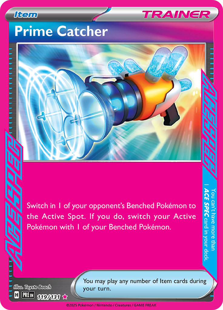 Prime Catcher 119/131 – Prismatic Evolutions – Pokemon TCG – ACE SPEC Rare