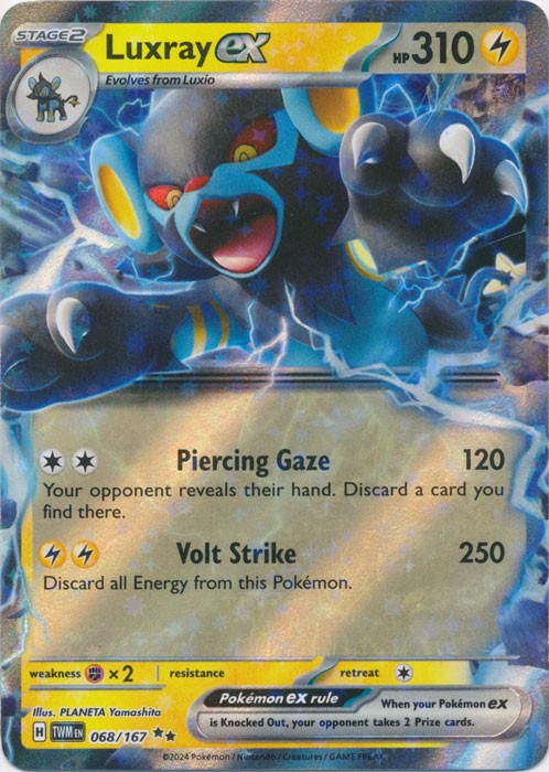 Holo Luxray ex – 068/167 Double Rare SV06: Twilight Masquerade