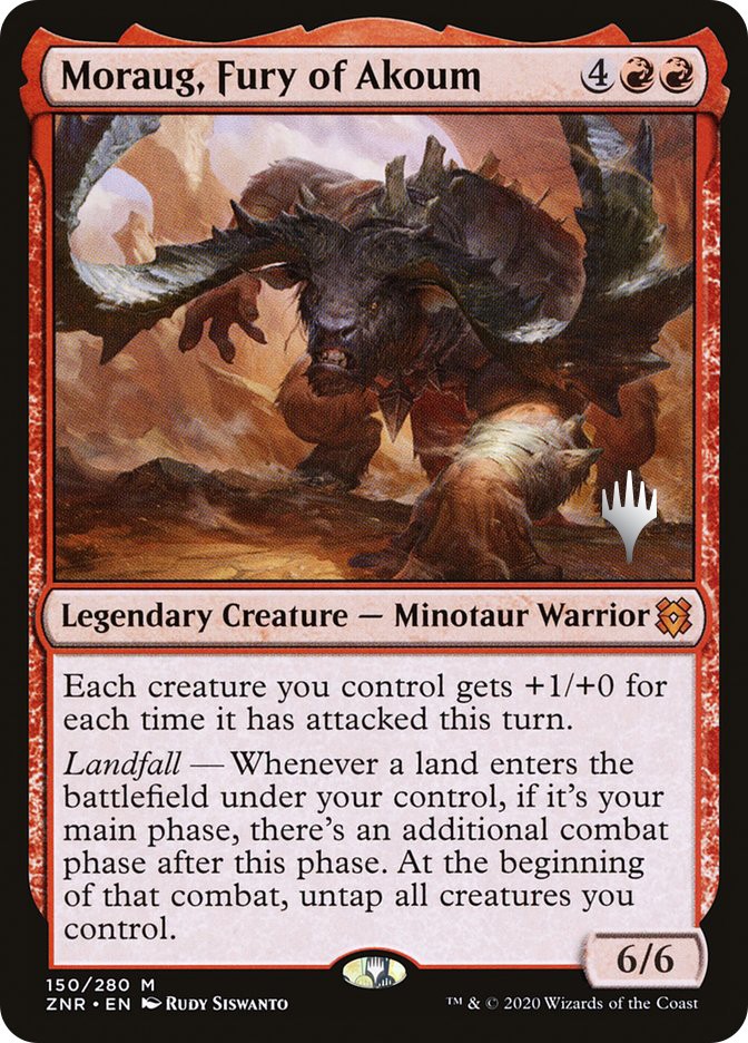 MTG Moraug, Fury of Akoum (Promo Pack) (Zendikar Rising) – Promo #150p