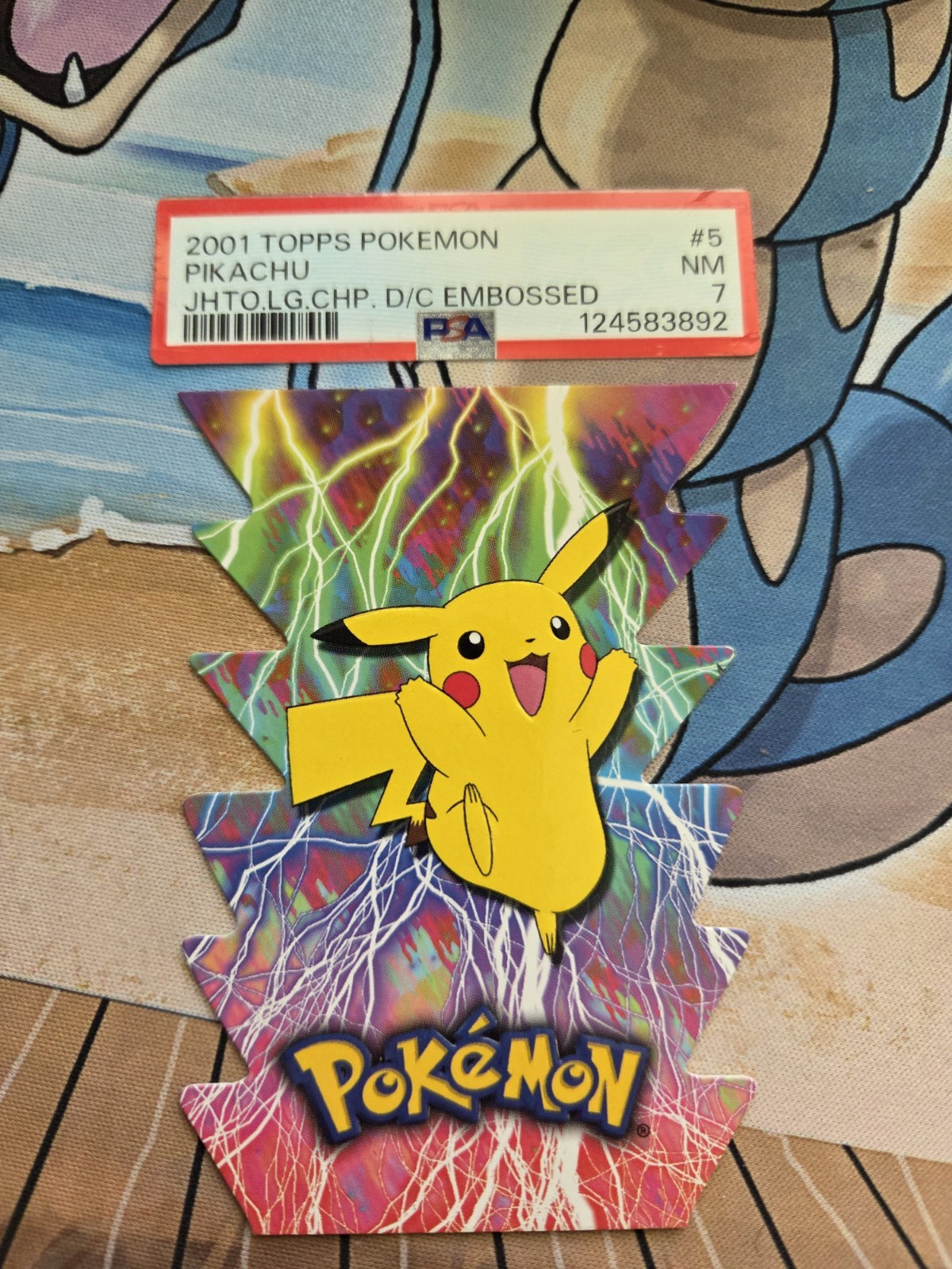 Pokemon Pikachu #25 Topps Johto League Champions Die Cut Embossed