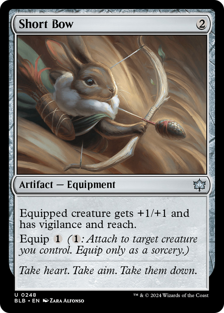 x4 Short Bow BLB Bloomburrow MTG 248 UNCOMMON M/NM 4x