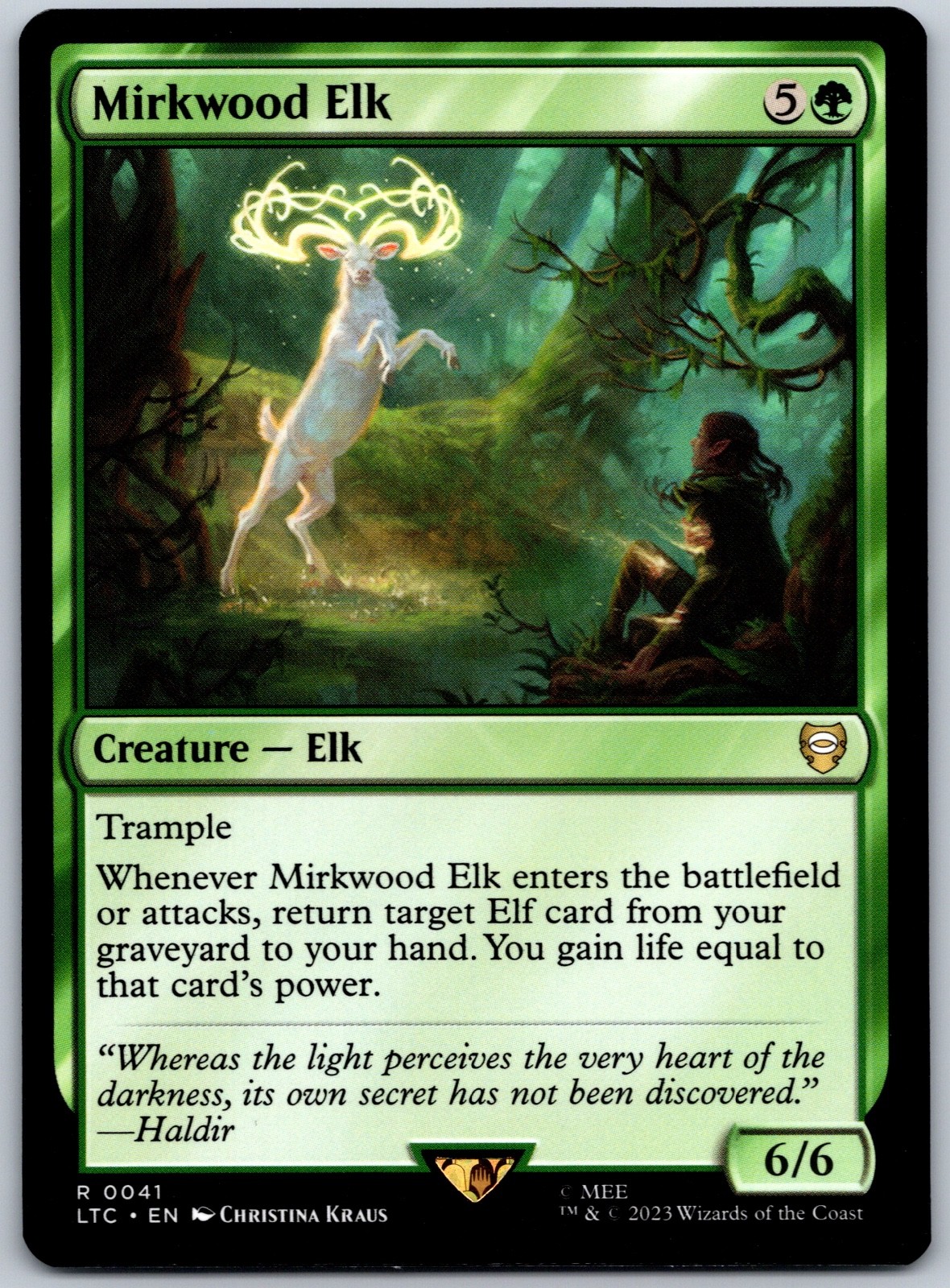 Mirkwood Elk R Commander: The Lord of the Rings TLC 41 NM