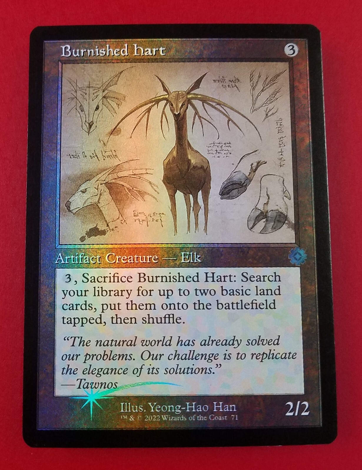 1x Burnished Hart | FOIL Schematics | The Brothers’ War | MTG Magic Cards