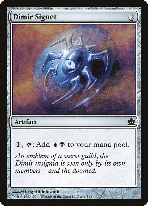 Dimir Signet NonFoil Commander 2011 246 NM MTG