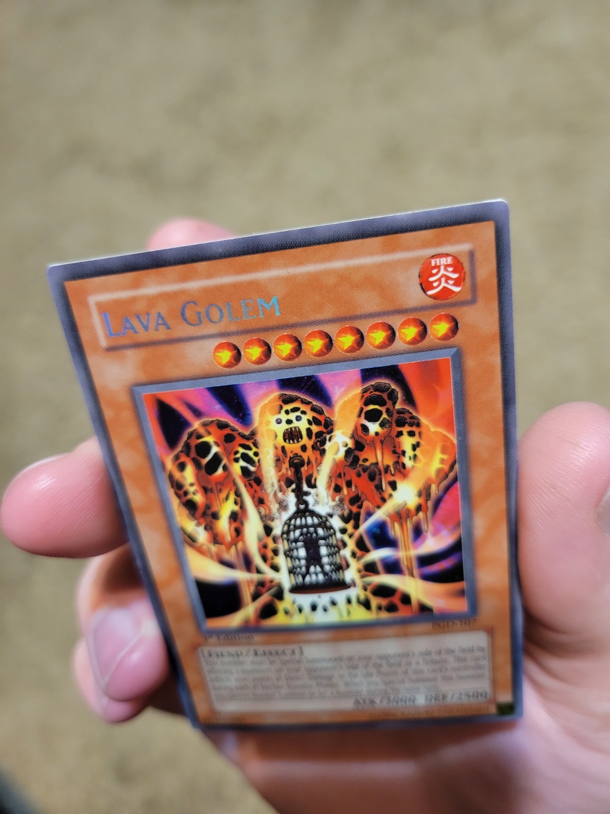 Lava Golem PGD-107 NM/VLP Pharaonic Guardian 1st Edition Yugioh Prismatic SR