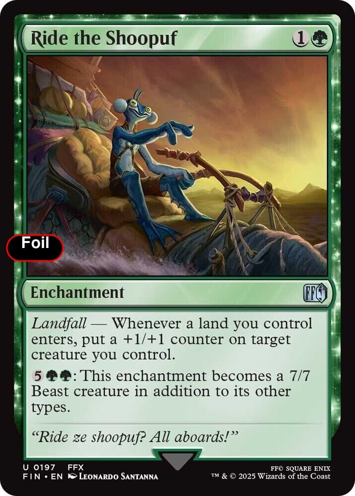 Foil Ride the Shoopuf – 197 – NM – FINAL FANTASY