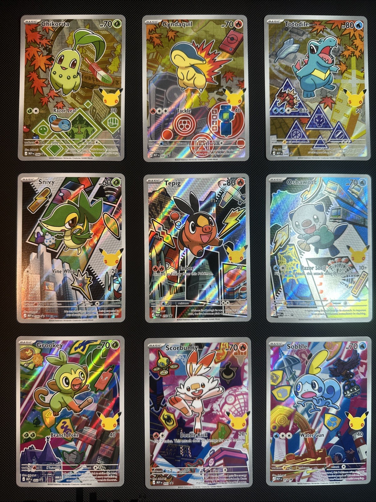 Pokemon TCG: Complete Series 2 First Partner Illustration Set (9 Cards)