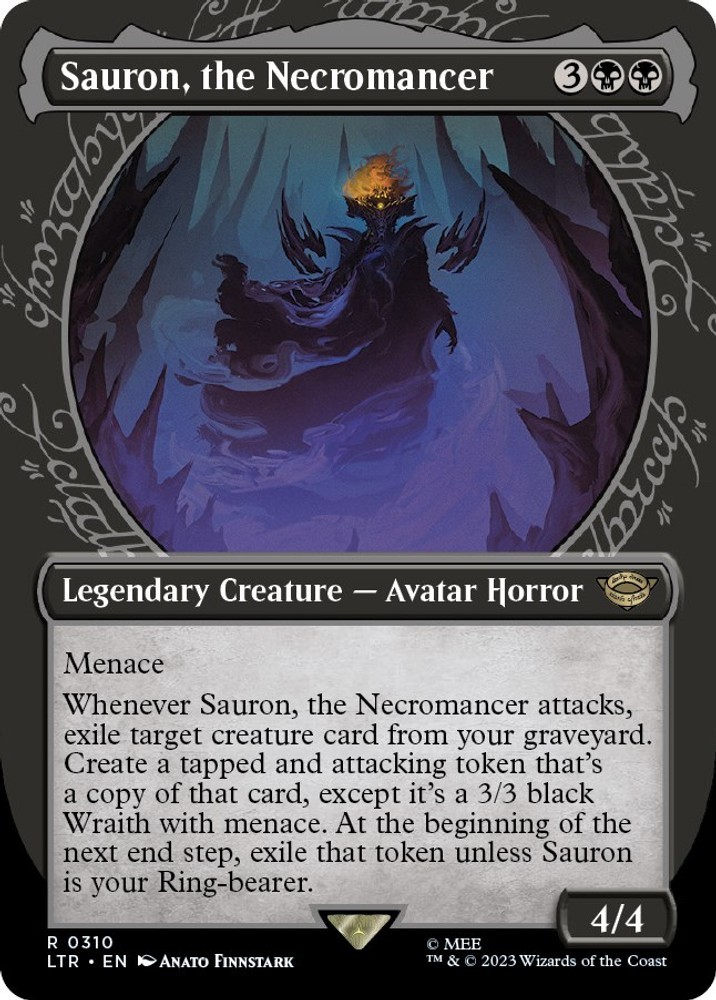 NM – Sauron, the Necromancer (Showcase) [LTR – 310] Universes Beyond: The Lor…