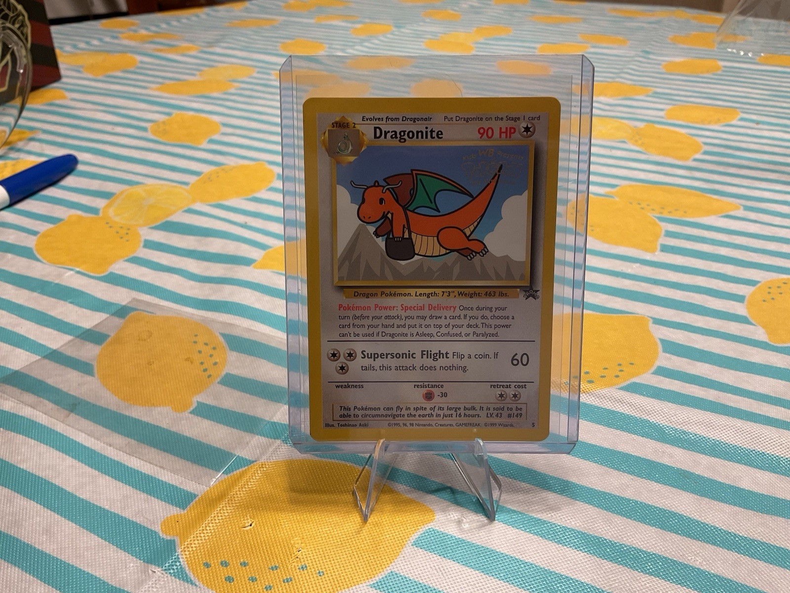 Pokemon TCG Dragonite Black Star Promo Card 1999 Pokémon: The First Movie