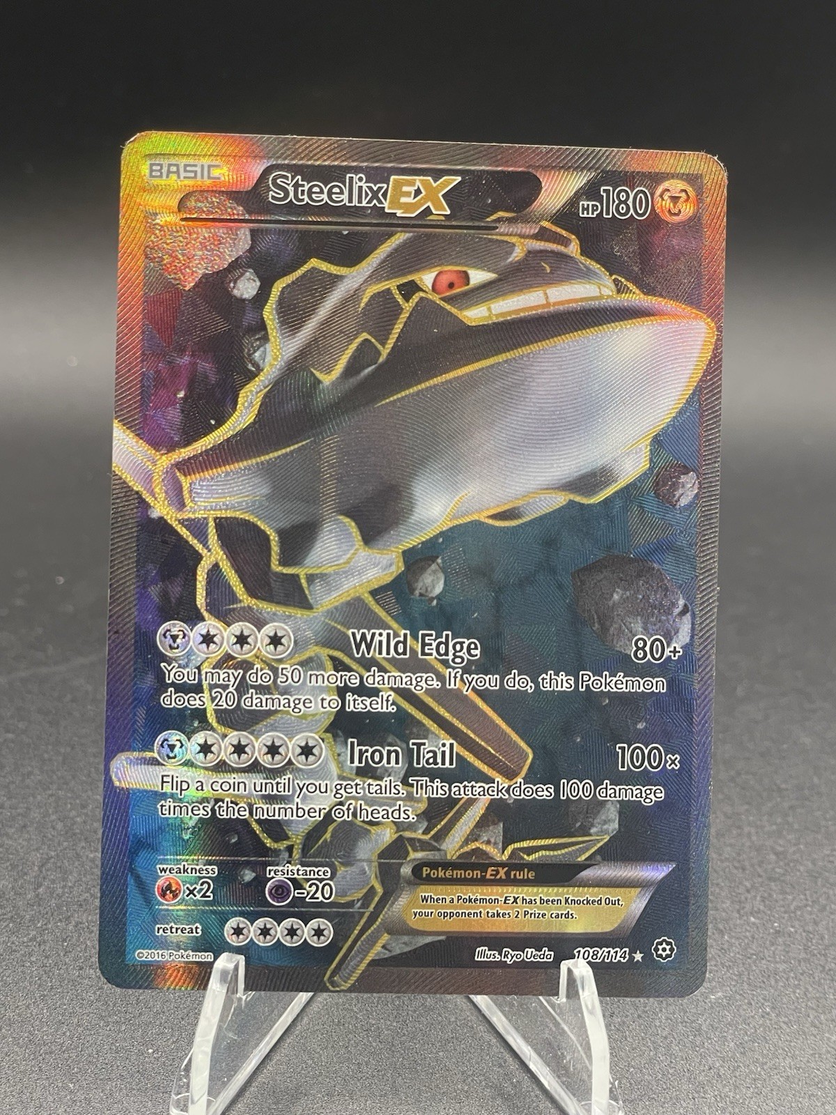 Steelix EX (Full Art) 108/114 XY – Steam Siege Holo