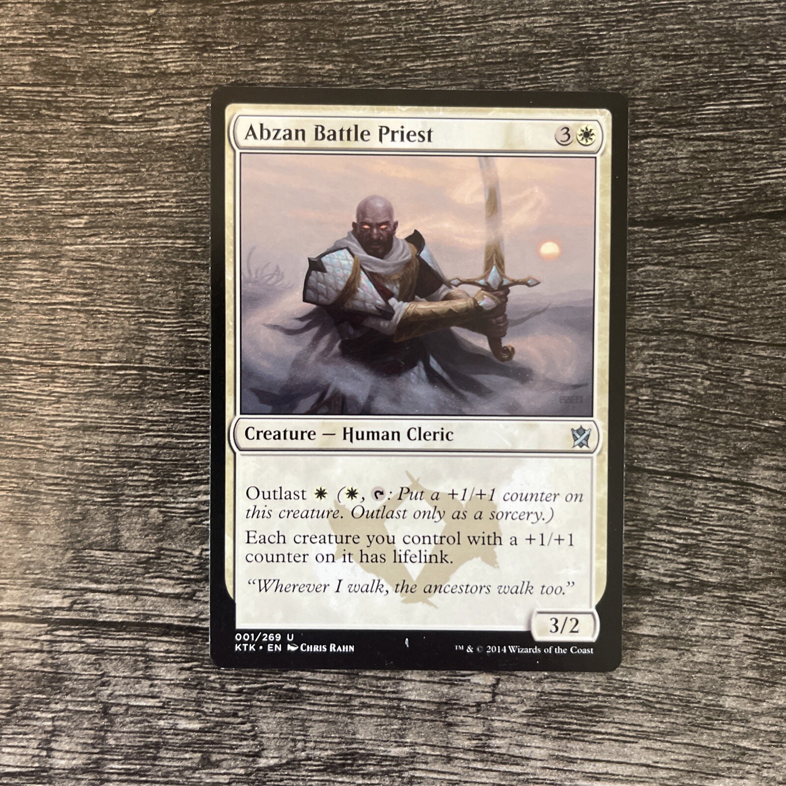 MTG 1x Abzan Battle Priest x1 LP Khans of Tarkir