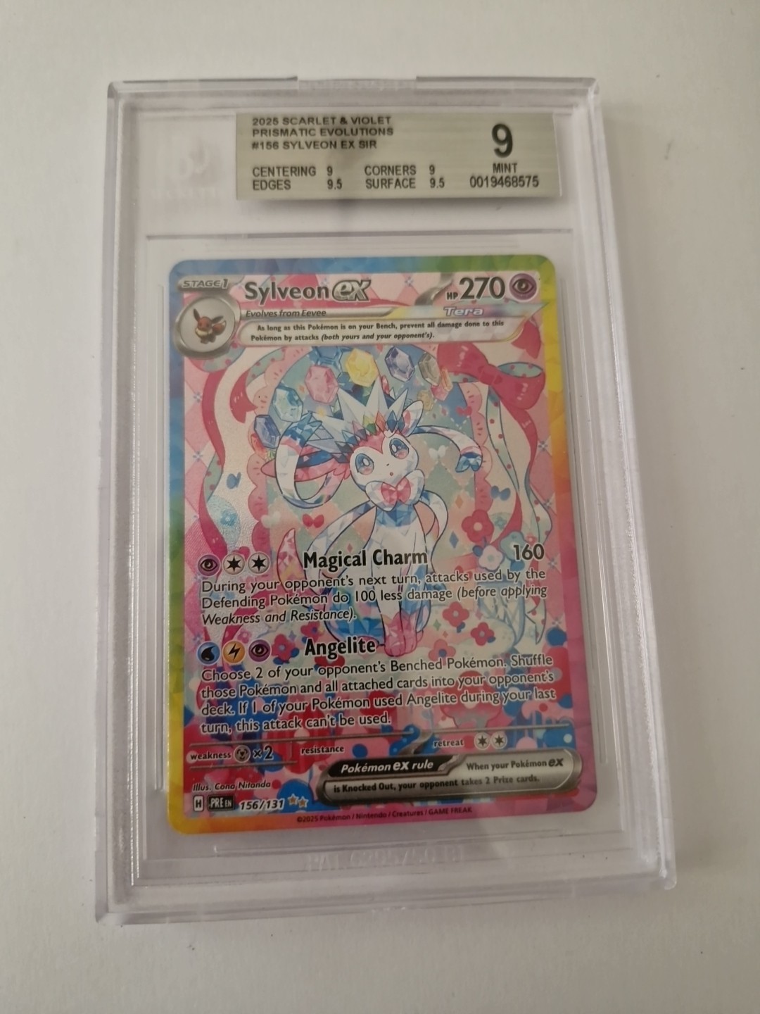 Sylveon EX – 156/131 – Prismatic Evolutions – Beckett 9 MINT