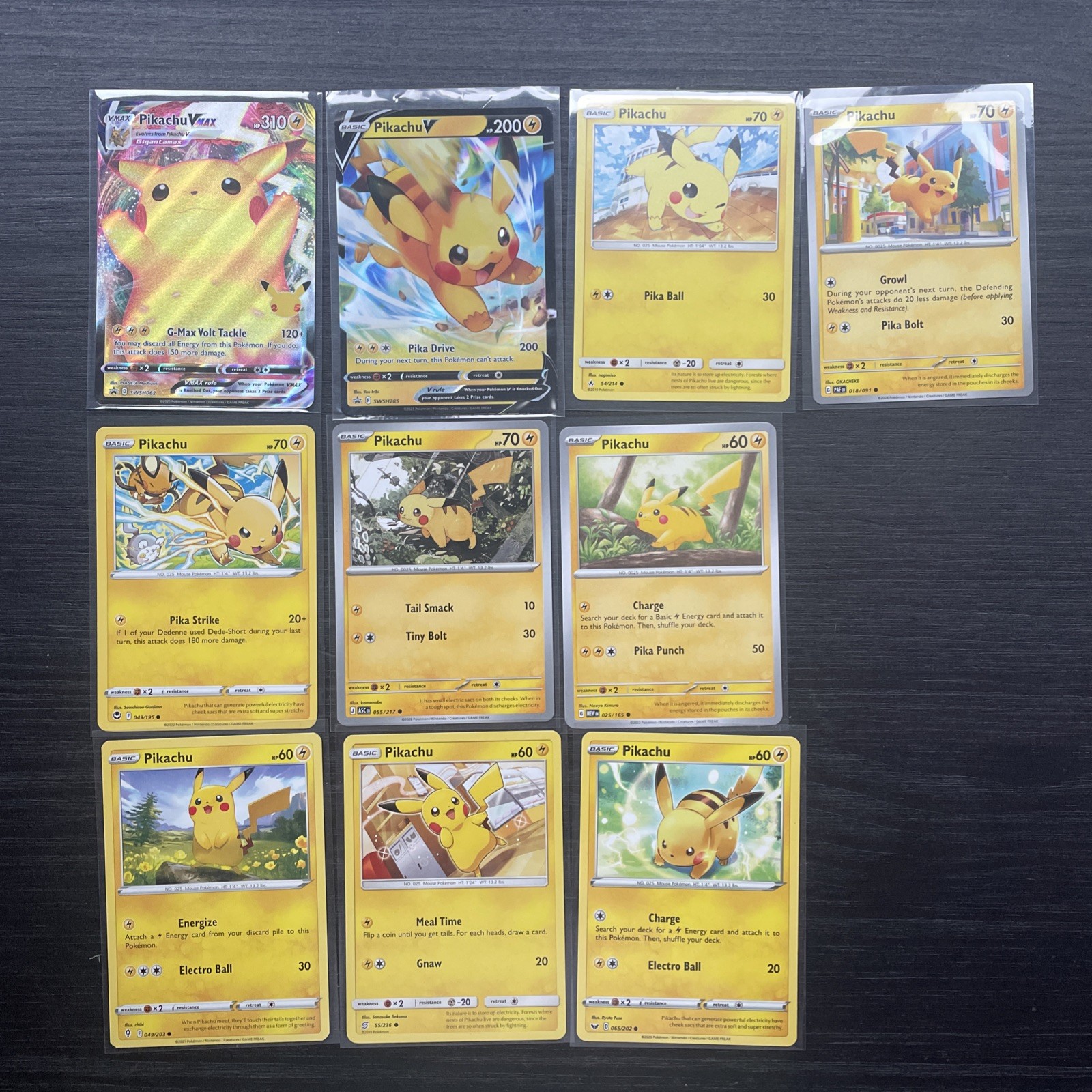 Pokemon Cards Pikachu Bundle Joblot Bundle 10x cards. Pikachu swsh062. NM