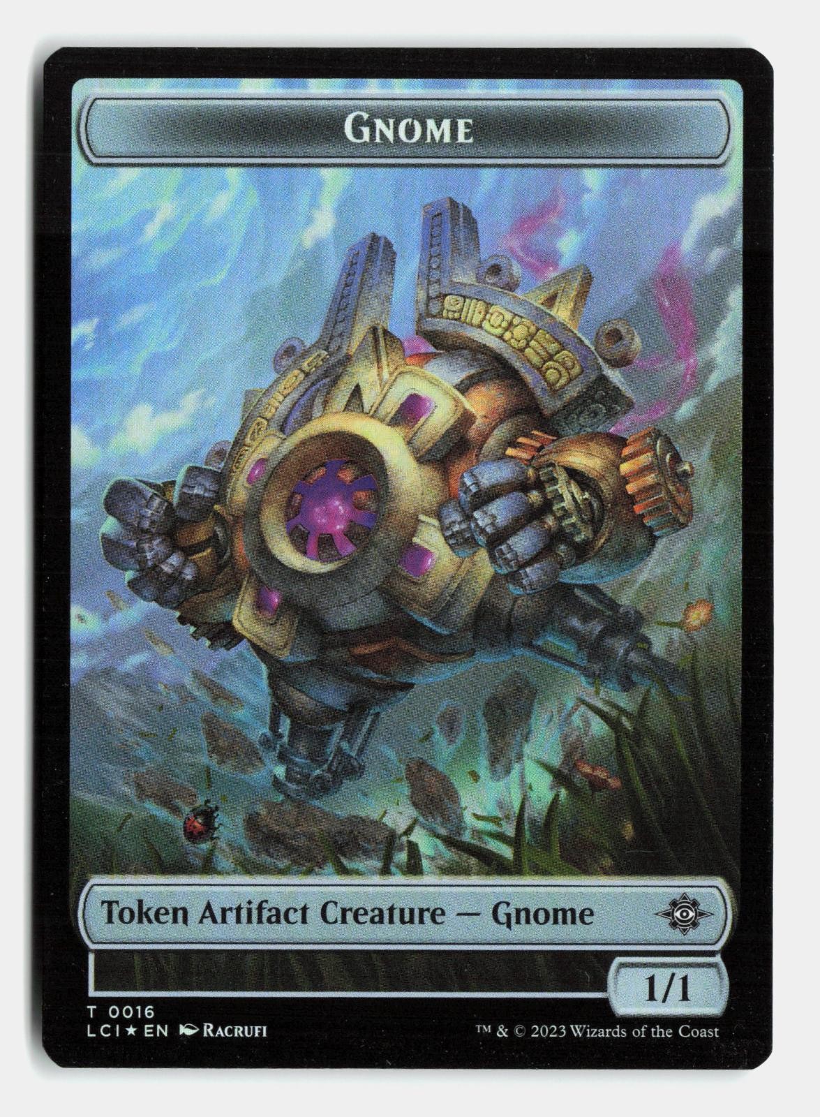 Gnome / Fungus Double-Sided Token 16 / 7 The Lost Caverns of Ixalan MTG Foil NM