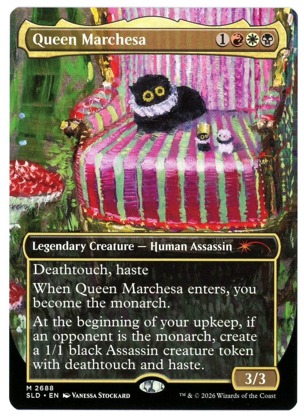 Queen Marchesa – 2688 – Secret Lair x Purr Majesty SLD – NM/M MTG