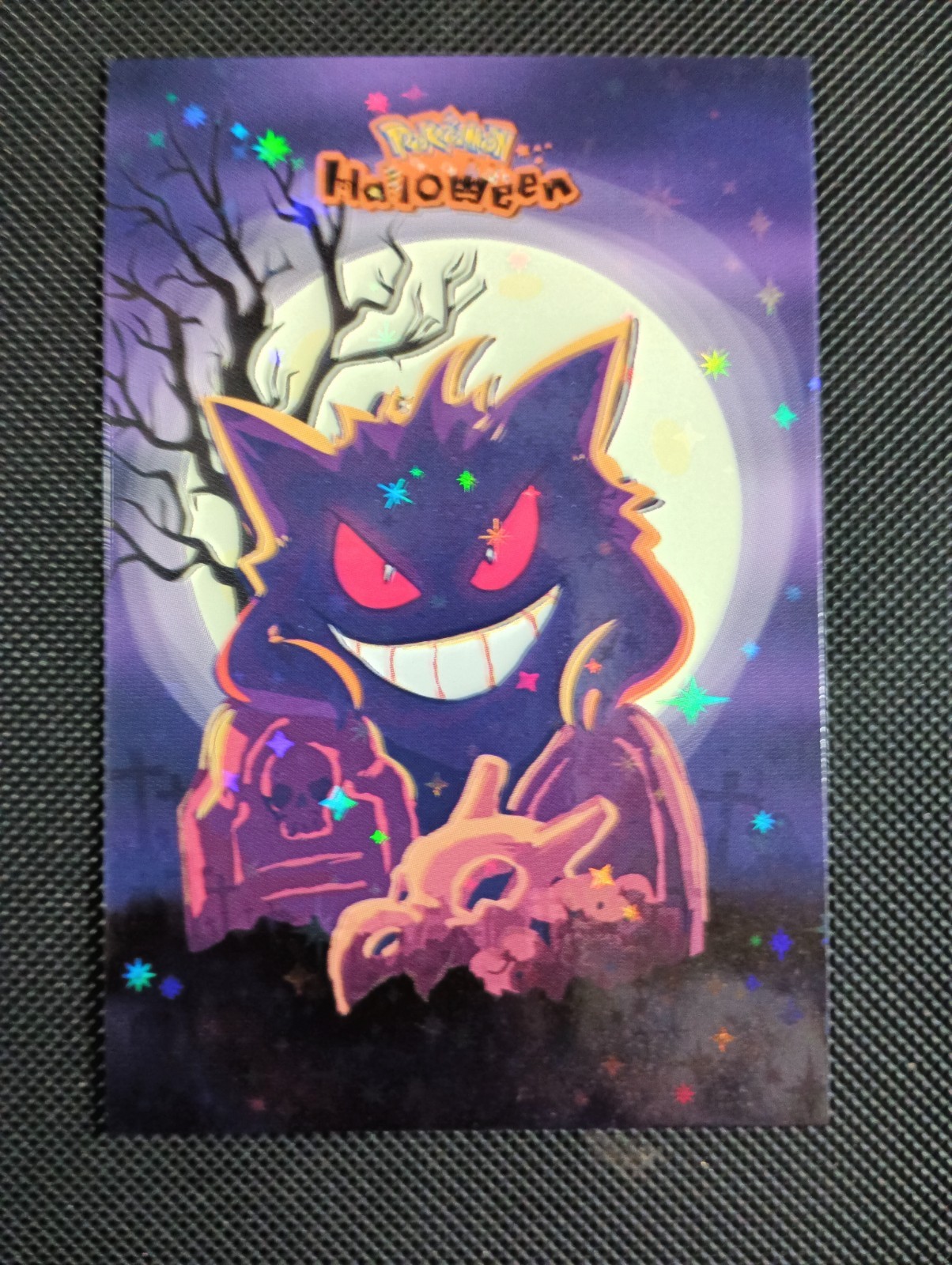 GENGAR Cubone Skull POKEMON DATABASE HALLOWEEN SET Star HOLO PERU 2025