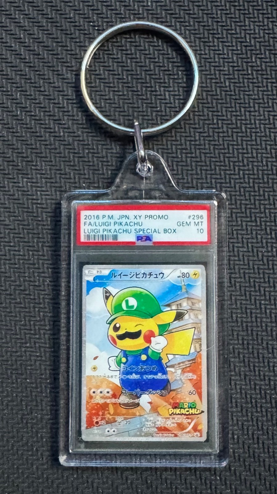 Pokémon Mini Slab Keychains PSA 10 Free Shipping