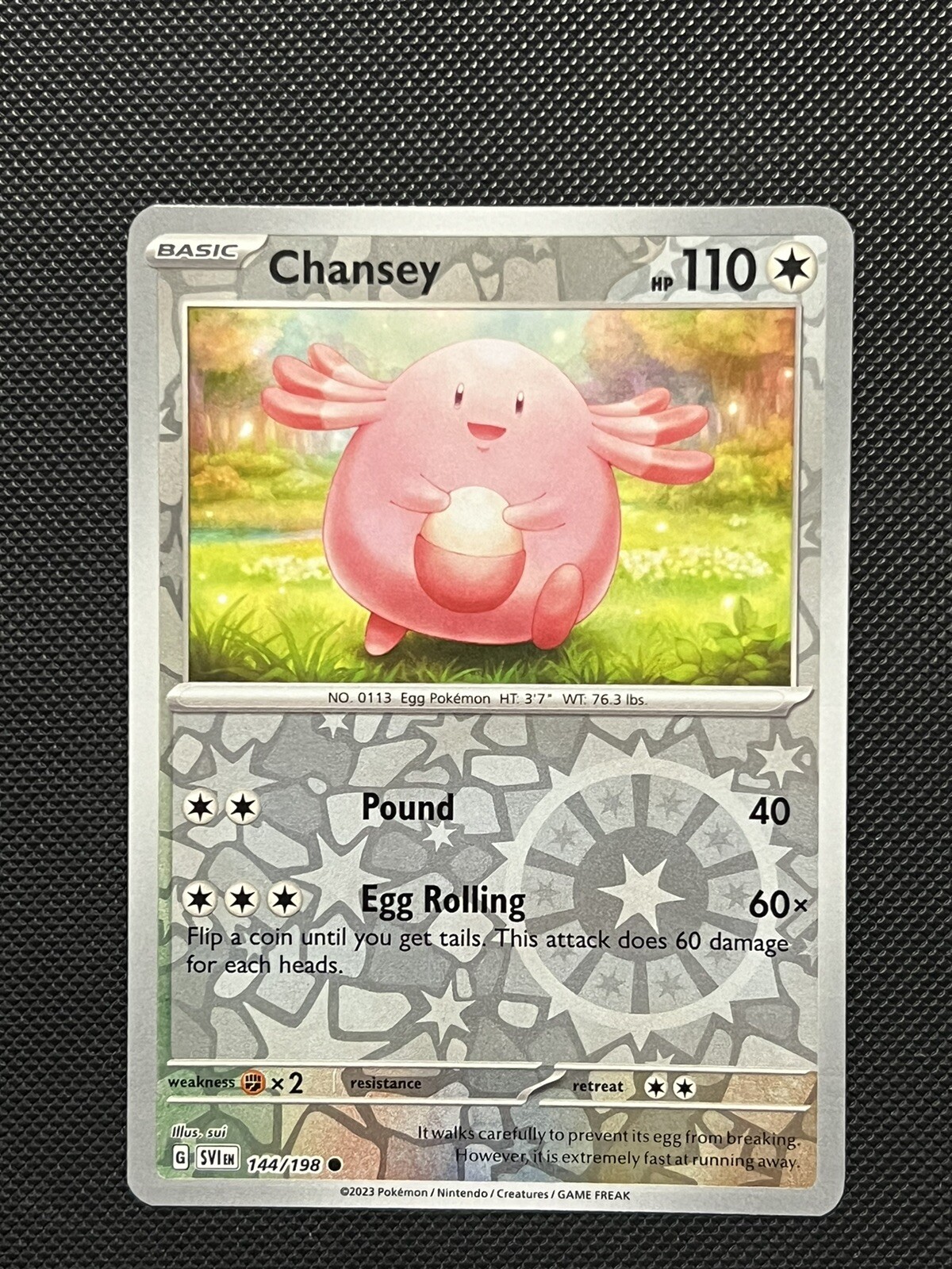 Pokemon Scarlet & Violet – Chansey – 144/198 – Reverse Holo – M/NM