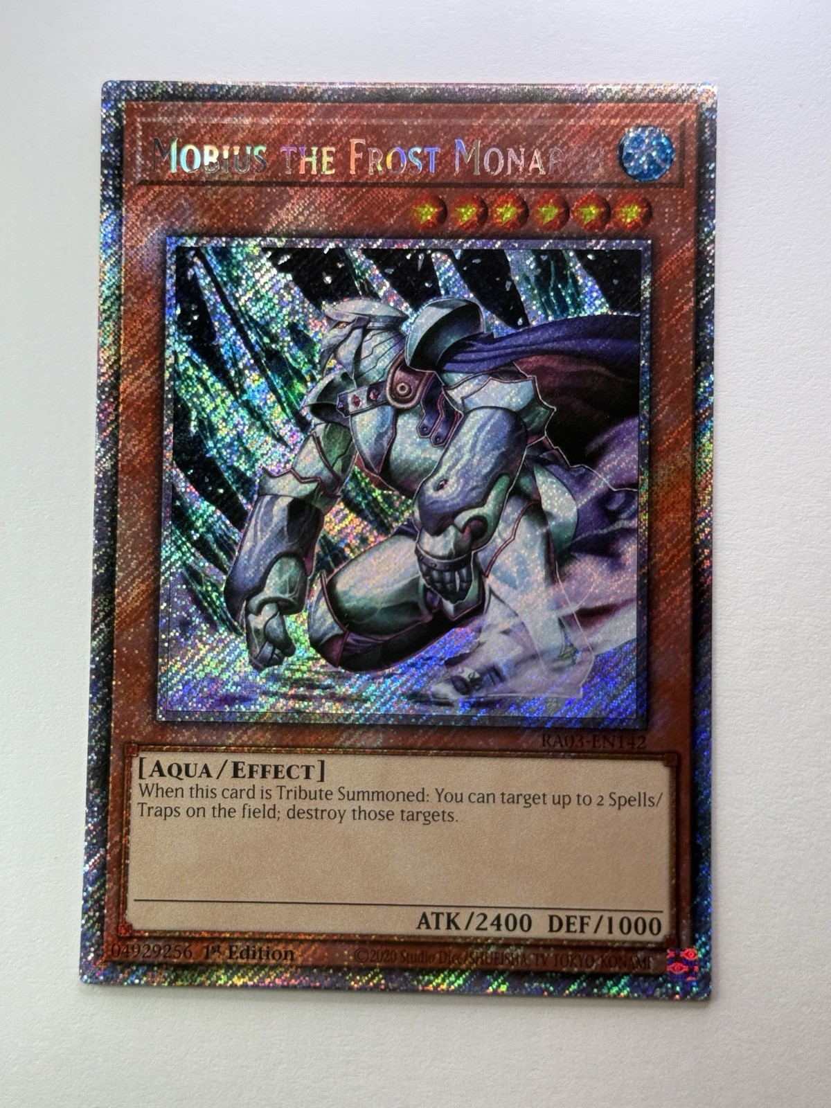 Mobius the Frost Monarch Platinum Secret Rare RA03-EN142 Near Mint 1st Edition
