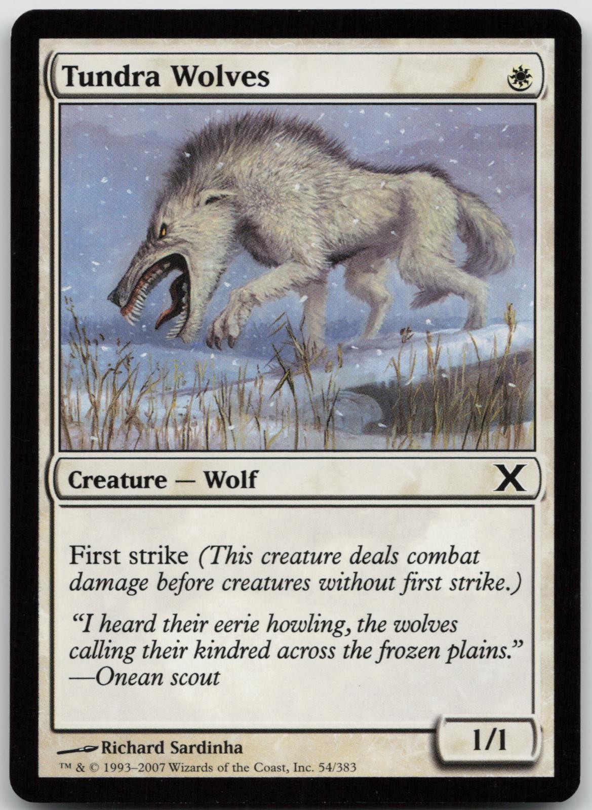 LP Tundra Wolves 54 Common 10th Edition Magic: The Gathering 2007