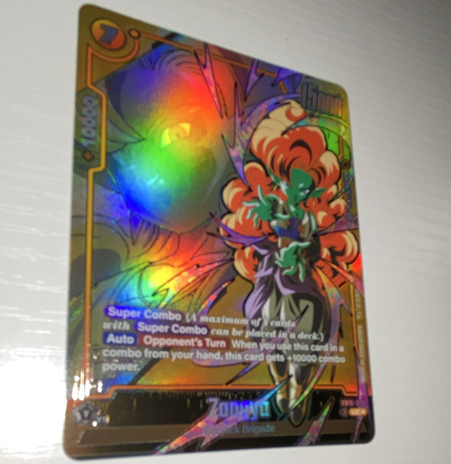 Dragon Ball Super Zangya FTB1-071 UC Foil Super Combo EN 15000 Cost 1