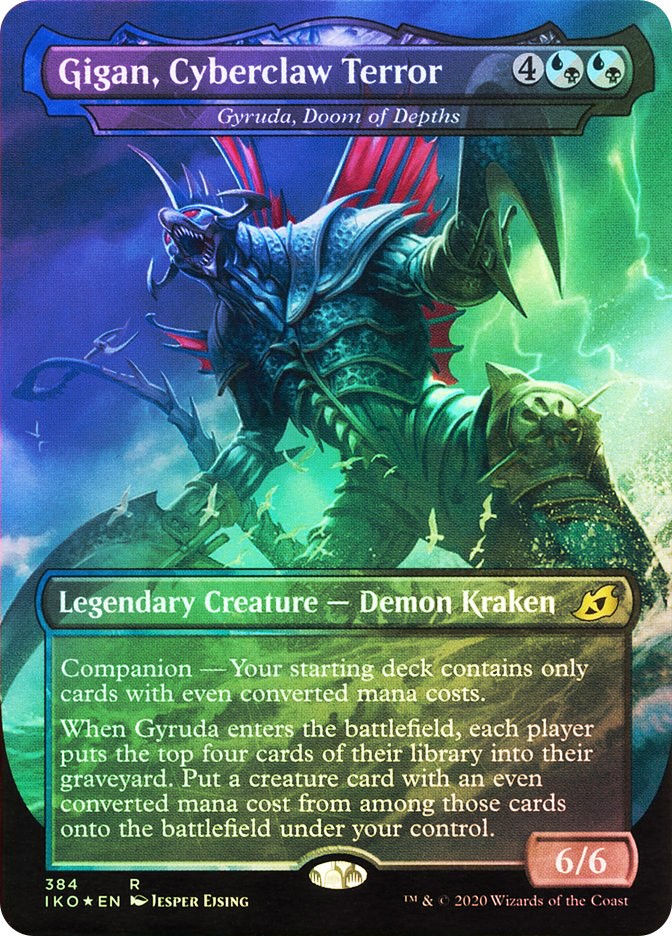 MTG FOIL Gyruda, Doom of Depths(Gigan, Cyberclaw Terror) (Godzilla Series)