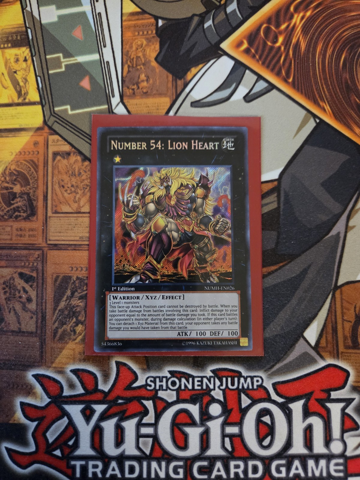 YUGIOH NUMBER 54: LION HEART NUMH-EN026 SECRET 1ST ED NM