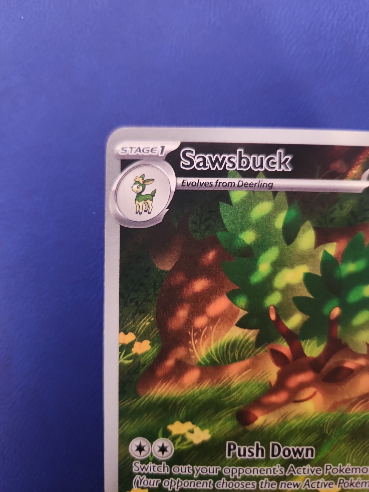 Sawsbuck 092/086 Sv: White Flare Holo
