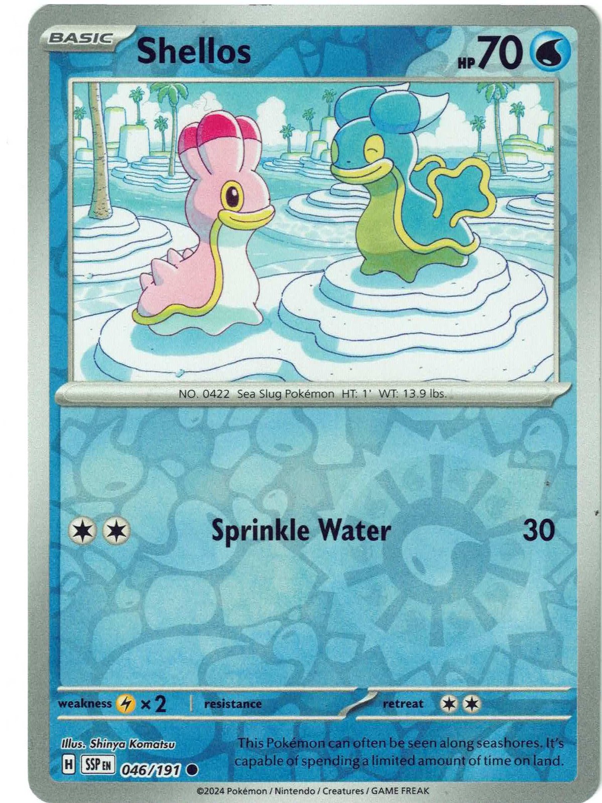 Surging Sparks #046/191 Shellos (Reverse Holo)
