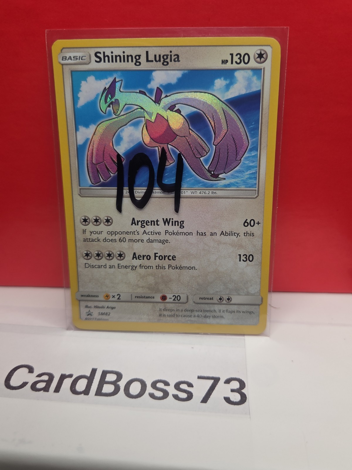 🔥 🌟 Shining Lugia – SM82 – Pokemon Sun & Moon Promo Ultra Rare Card