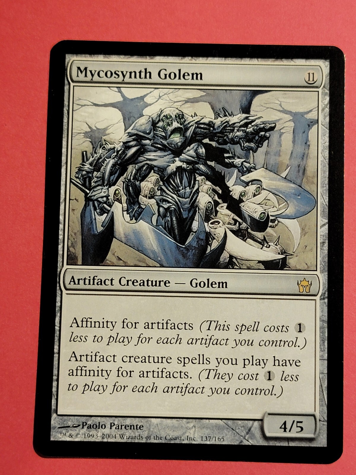 Mycosynth Golem Fifth Dawn MTG Magic the Gathering 137 Paolo Parente 2004