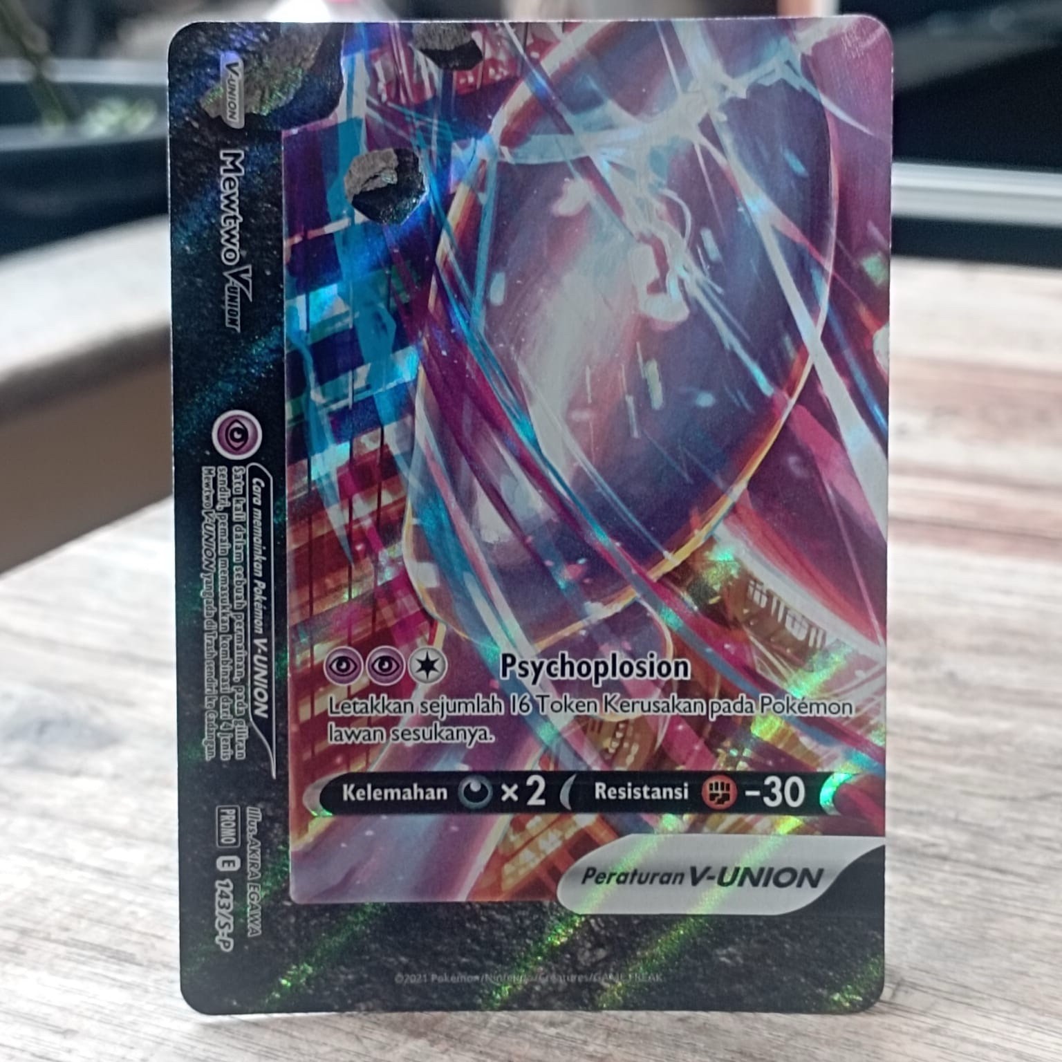 3 Sets Pokemon V-UNION Promo Mewtwo Zacian Greeninja Promo Pokemon TCG indonesia