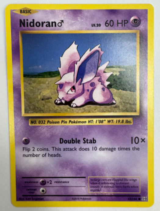 Nidoran – 43/108 – Non Holo – XY Evolutions – NM/M