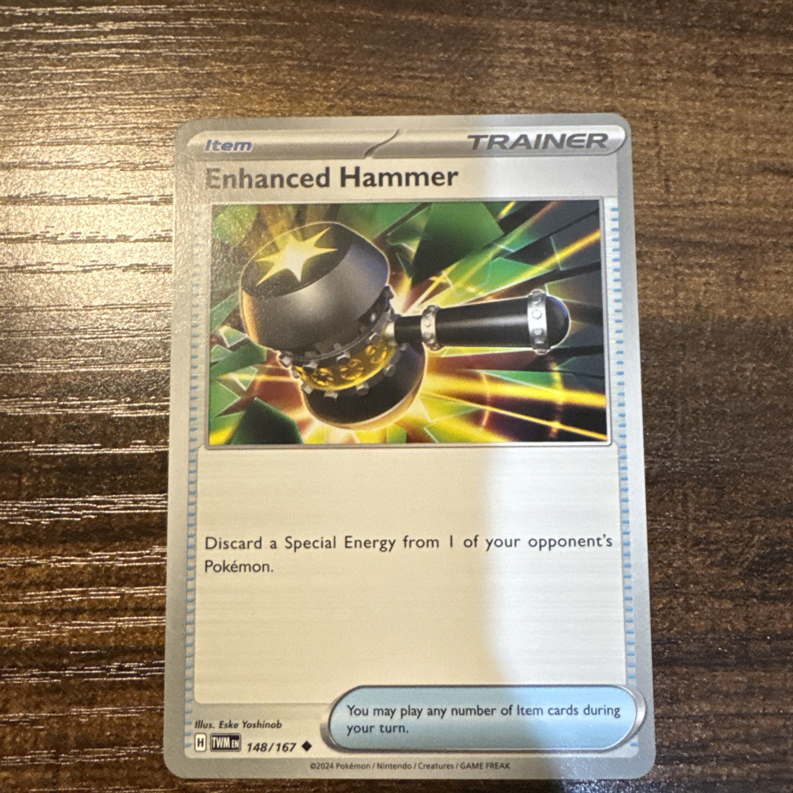 Enhanced Hammer 148/167(Twilight Masquerade) Uncommon NM Pokemon 1x