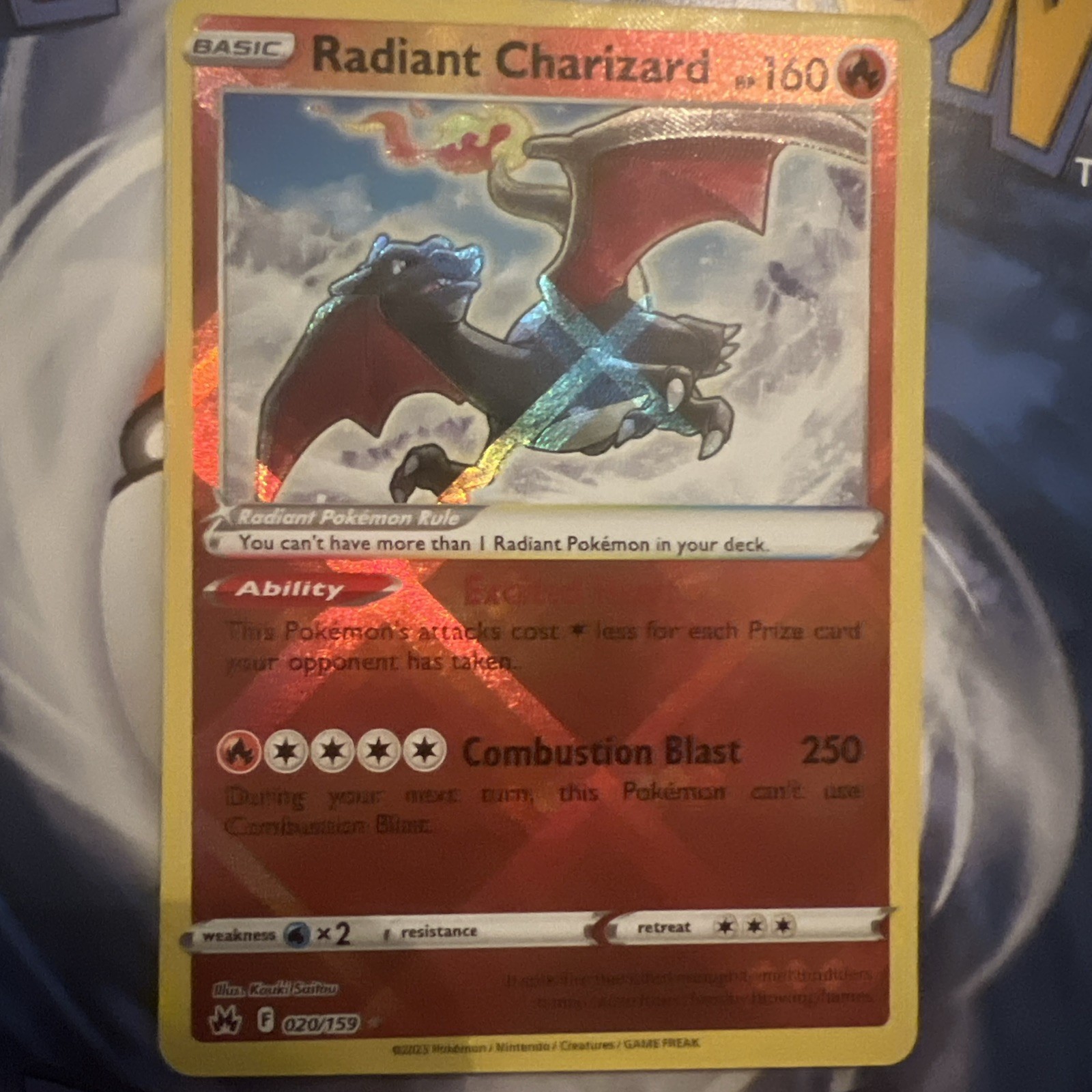 Pokémon TCG: Radiant Charizard #020/159 SWSH Crown Zenith Ultra Rare Holo
