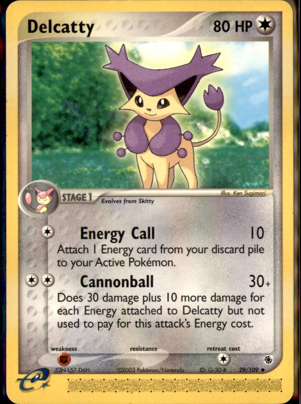 Ruby and Sapphire #29/109 Delcatty