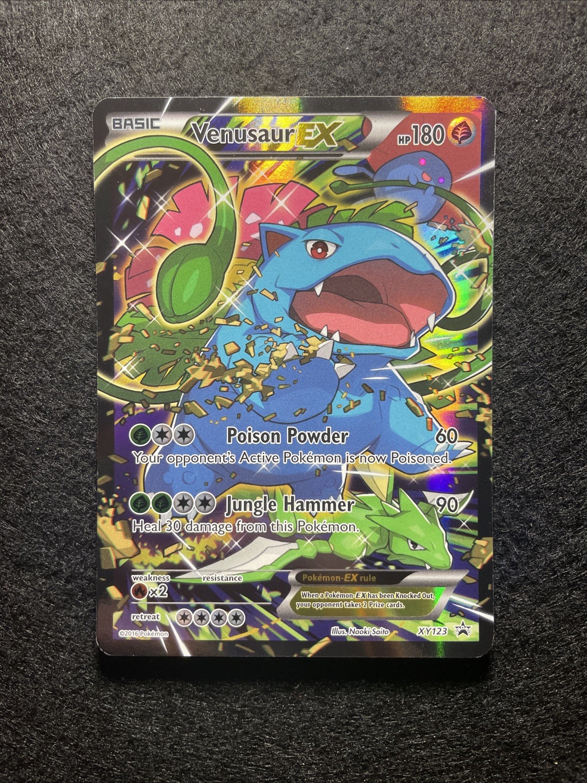 Venusaur EX – XY123 Full Art Holo Promo XY Promo Pokemon 2016