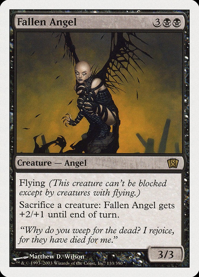 Fallen Angel [Eighth Edition] Moderately Played