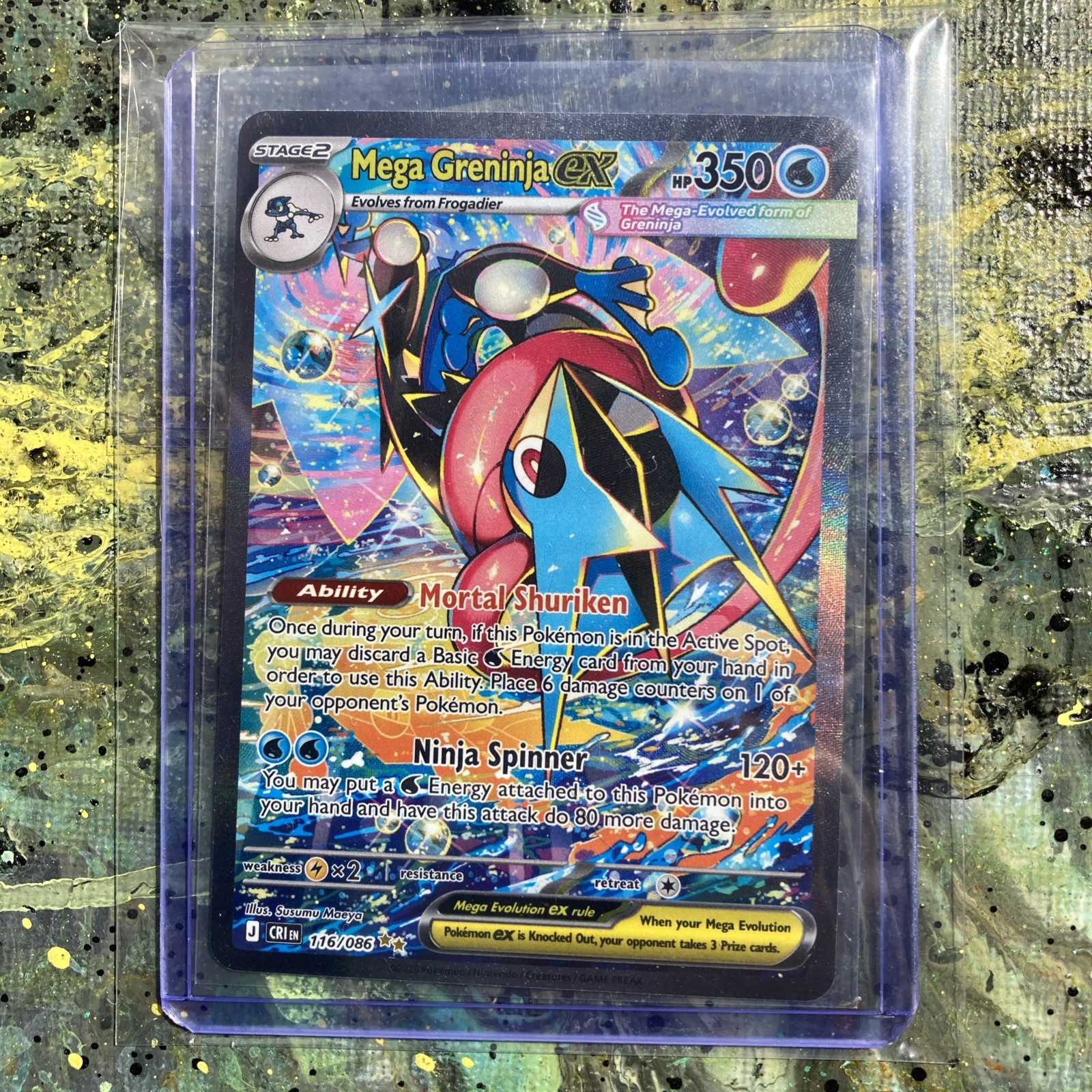 Mega Greninja EX SIR 116/086 Chaos Rising | Pokemon TCG English