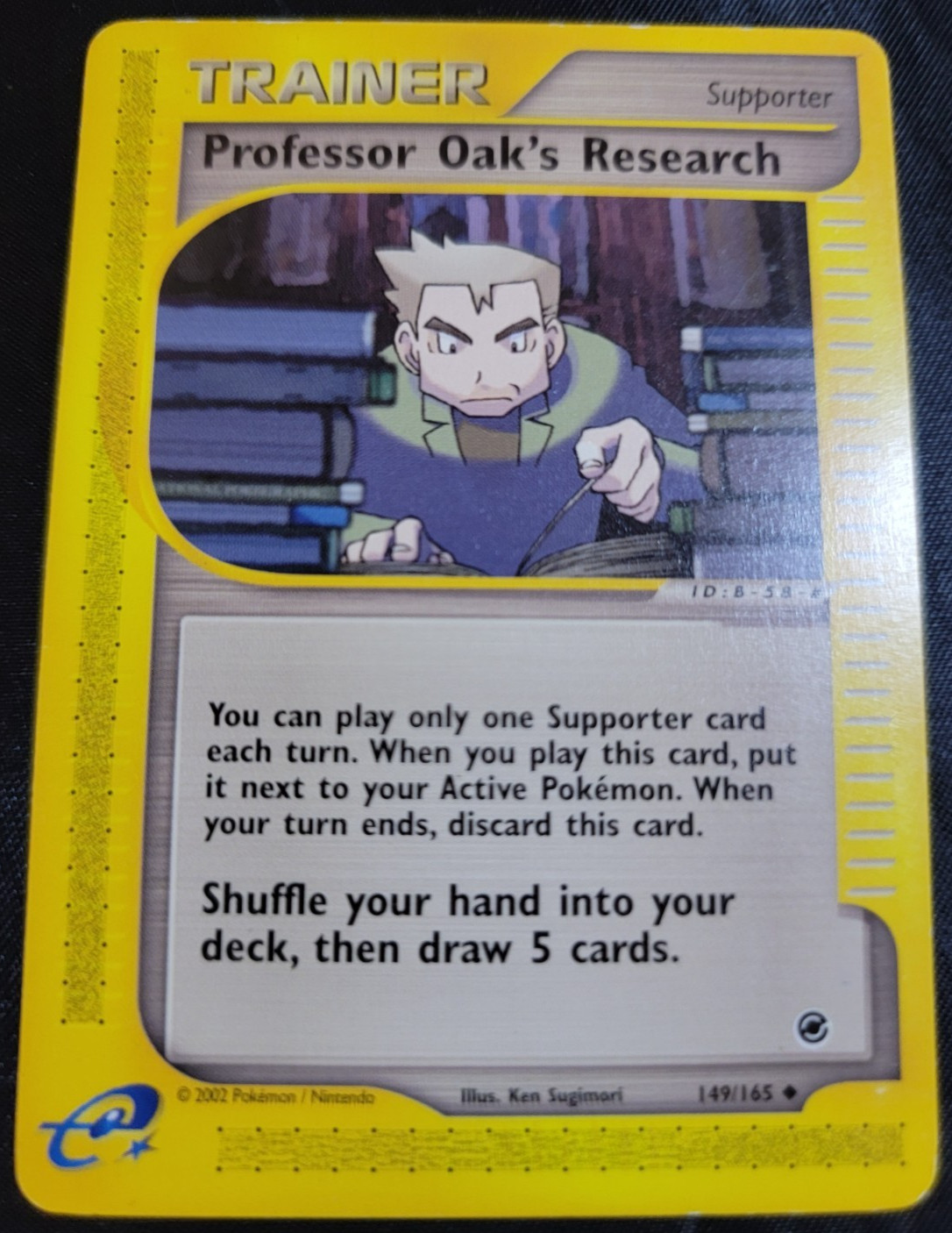 Professor Oak’s Research # 149/165 Expedition Base Set Pokemon Trading Cards MP