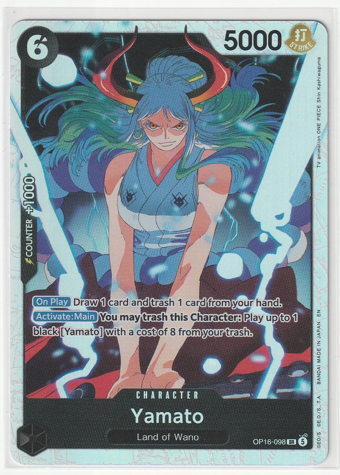 Yamato (098) OP16-098 Super Rare The Time of Battle One Piece Foil Near Mint