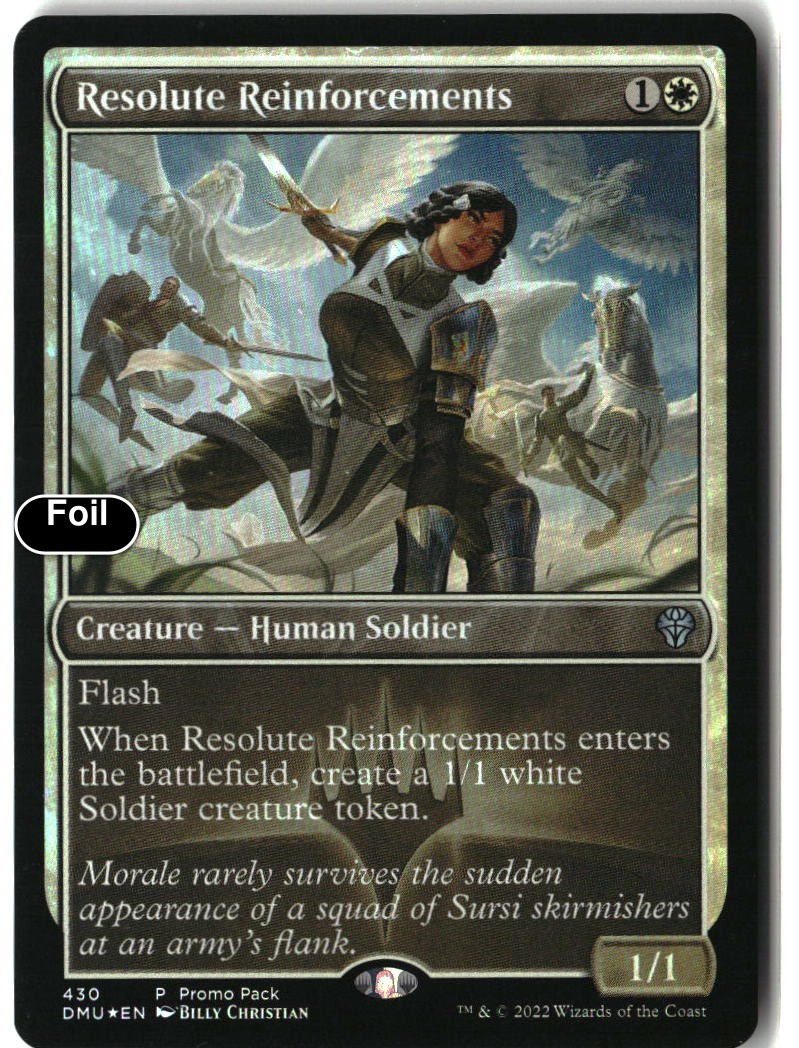 MTG Resolute Reinforcements [PPDMU – 430] LP Foil