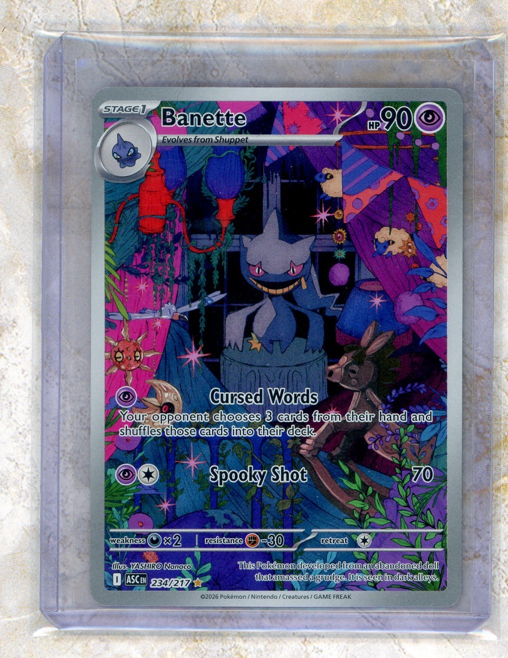 2026 Pokemon ASC EN-Ascended Heroes #234/217 Banette IR Illustration Rare IR
