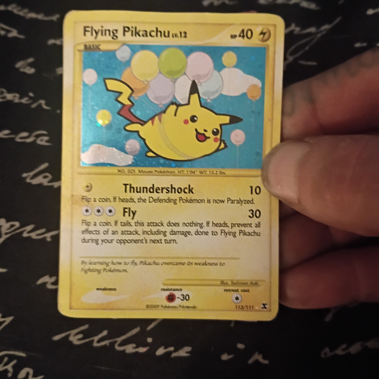 Flying Pikachu 113/111 Rising Rivals Holo