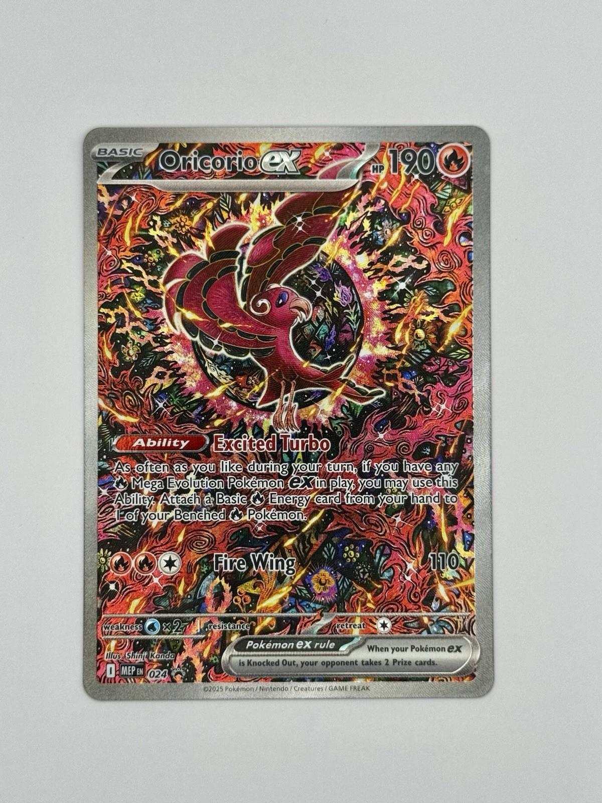 Oricorio ex 024 Me: Mega Evolution Promo Holo