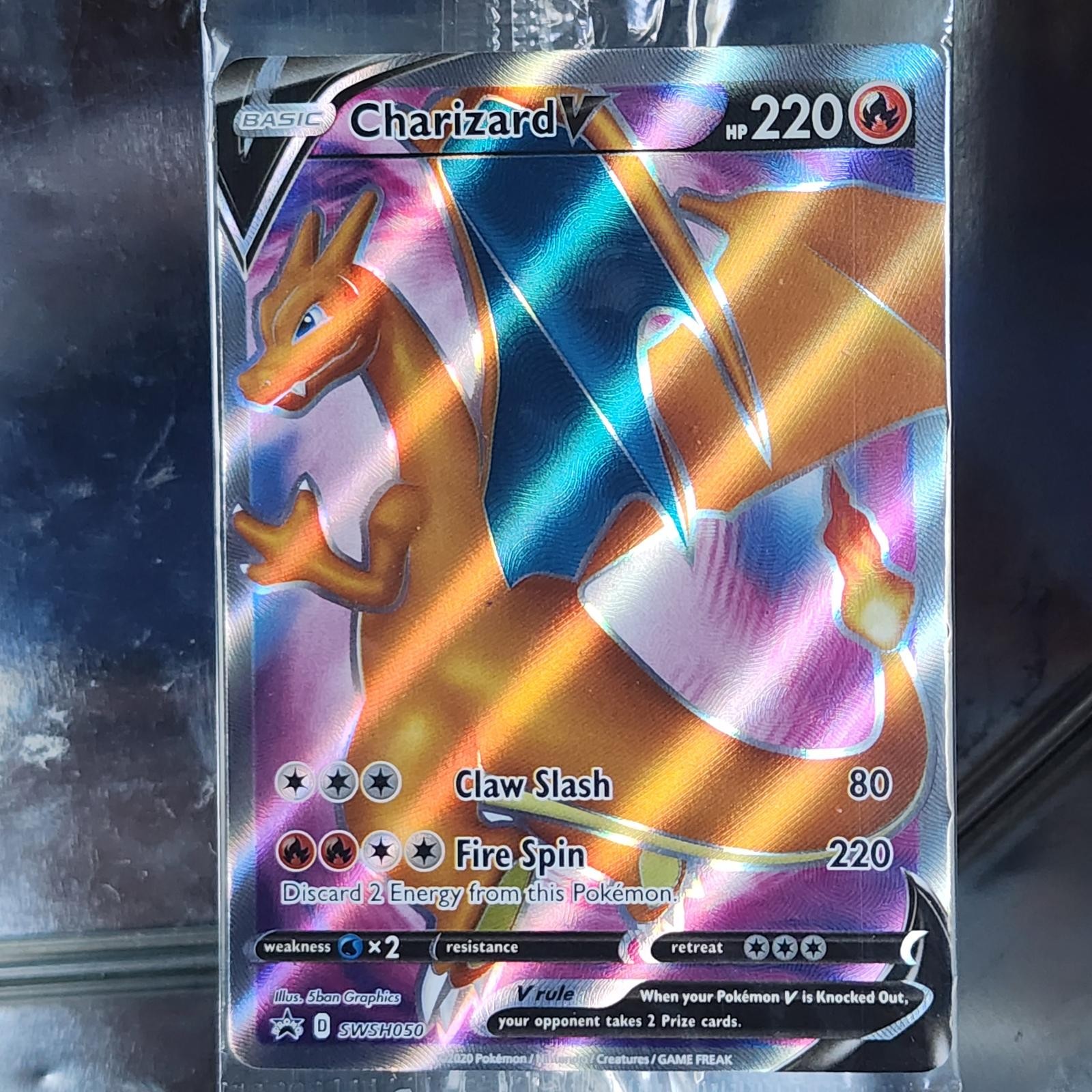 CHARIZARD V SWSH050 HOLO P SWORD & SHIELD PROMO POKEMON NM/M