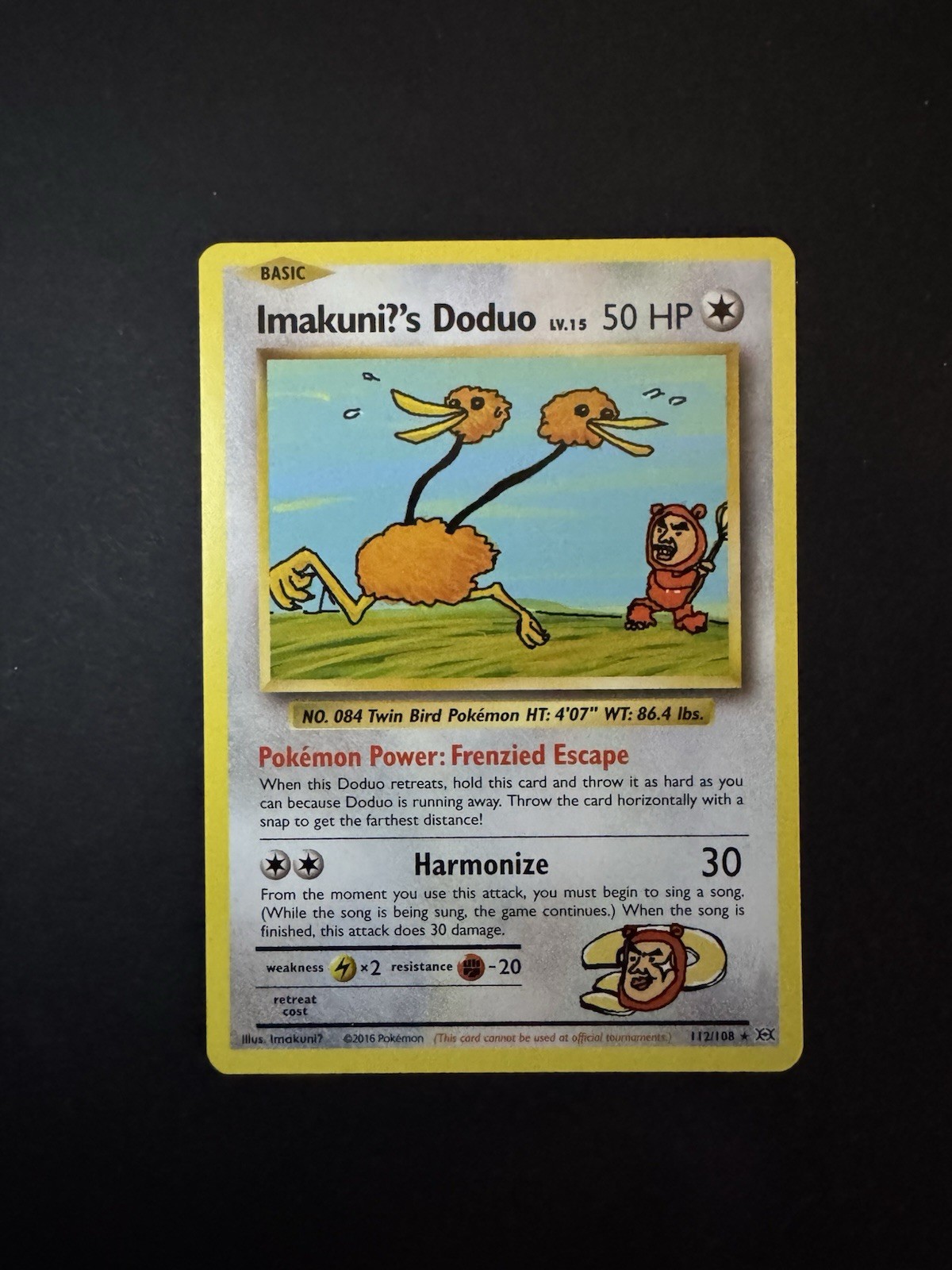Imakuni?’s Doduo 112/108 XY – Evolutions Secret Rare NM