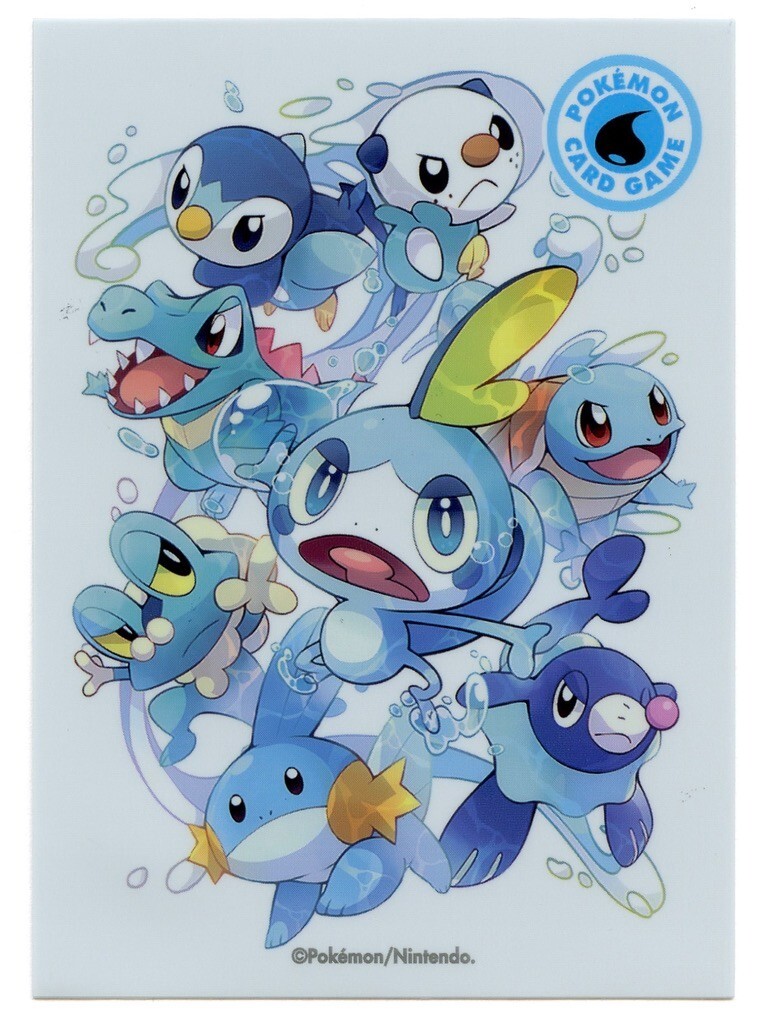 Rare ‘TYPE FIGHTERS’ Water Type Individual Card Sleeve Pokemon Center Japan