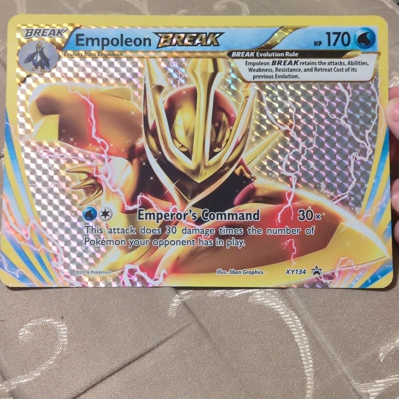 The Pokémon Company Empoleon BREAK XY134 XY Promo Holo English 2016 Oversized